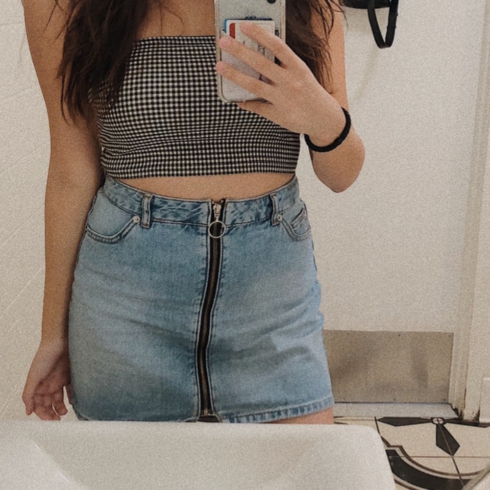 DENIM SKIRT FROM TOPSHOP